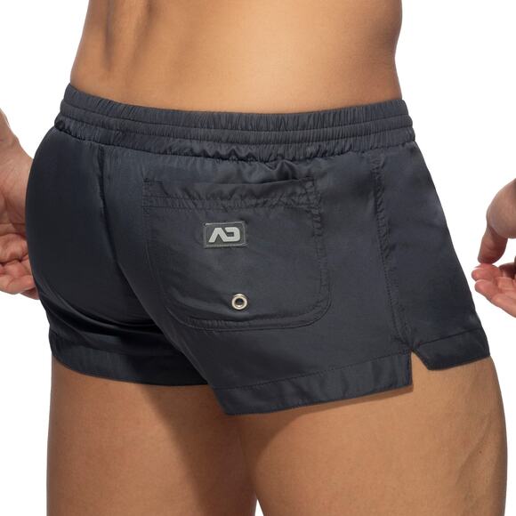 ADDICTED Basic Mini Swim Shorts Charcoal Grey Pink Barcelona Large 34 Waist - Picture 4 of 14